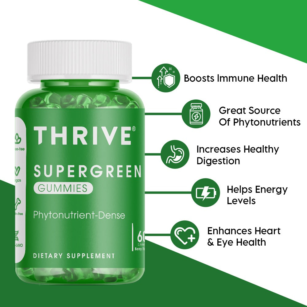 THRIVE-Supergreen Gummies - One thrive Nutrition 